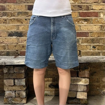 Y2K wrangler hiphop baggy denim surfer skater shorts - Image 1 of 4