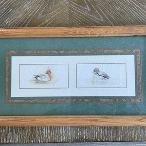 Wild Ducks Print Framed 17.5 X 9.5 - Picture 1 of 8