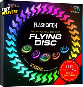 Light-Up Flying Disc Rechargeable Multi Color Motion Activated Frisbee  Teen Boy - Picture 1 of 5