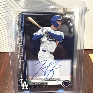 2025 Topps Chrome Auto Hunter Feduccia #RA-HF (AU RC) Los Angeles Dodgers - Picture 1 of 2