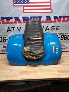 1970 Honda US 90 Us90 Aquarius Blue Rear Fender Trim With Seat Foam Oem R7 - Picture 1 of 20