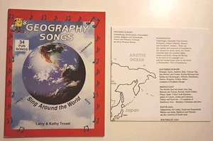 Geographie Lieder Singen um die Welt Buch + große Karte Hausunterricht Lehrplan KEINE CD - Bild 1 von 1