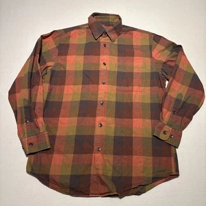 Orvis Hemd Herren Medium Rot Luxus Baumwolle Merinowolle Flanell Langarm - Bild 1 von 15