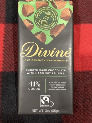 Divine Smooth Dark Chocolate 41% Cocoa With Hazelnut Truffle 3oz 6 Packs - Image 1 of 4