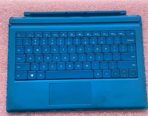 Genuine Microsoft Surface Pro 3 4 5 6 TypeCover Keyboard (1709) Cyan*Read*#3M01 - Picture 1 of 3