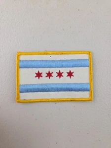 Vintage Chicago Police City Flag Standard Shoulder Embroidered Patch - Picture 1 of 5