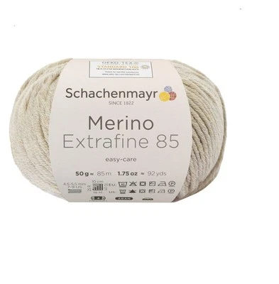 SCHACHENMAYR WOLLE MERINO EXTRAFINE 85 BEIGE MELIERT 50 g STRICKGARN 100g/12,98€ - Bild 1 von 2