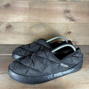 columbia omni heat lazy bend mens size 10 shoes black fur lined comfort slippers - Picture 1 of 8