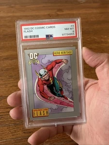 1992 DC Comics Cosmic Cards Serie I Golden Age #4 The Flash Hero Classificato PSA 8 - Foto 1 di 3