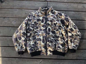 Vintage Remington Jacket XL Duck Camo Zip Bomber Hunting Reversible USA Made - Picture 1 of 5