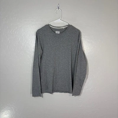 Rag & Bone Shirt Mens Small Gray Long Sleeve Crewneck Casual Cotton Logo Tee - Image 1 of 4