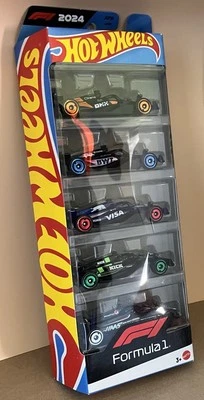 Hot Wheels F1 5 Pack McLaren Alpine Visa Red Bull Sauber Haas NEW Formula 1