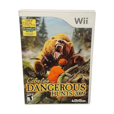 Cabela's Dangerous Hunts 2009 (Nintendo Wii, 2008) Complete With Manual - Image 1 of 4
