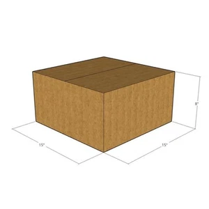 15x15x8 New Corrugated Boxes for Moving or Shipping Needs 32 ECT - Picture 1 of 3
