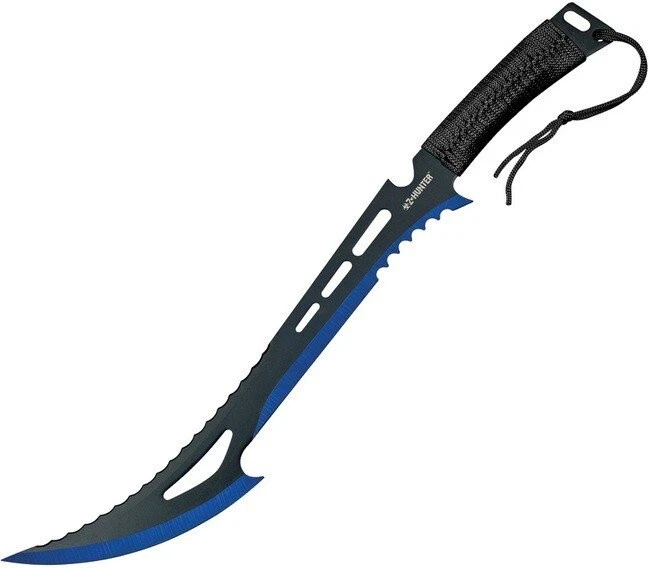 Z-Hunter Zombie Sawback Machete Slashing Sword w / Sheath - ZB-020BL - Image 1 of 1