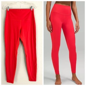 Lululemon Align Hose 28" LORE rot Nulu super hoher Bund Größe 10 - Bild 1 von 10