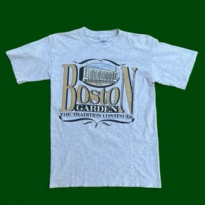 VTG 1995 Boston Garden The Tradition Continues Salem Grey Shirt Medium Celtics - Picture 1 of 6