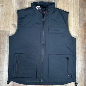 NEU Vintage DS Tommy Hilfiger Herren Large Utility Weste oliv Fleece gefüttert - Bild 1 von 9