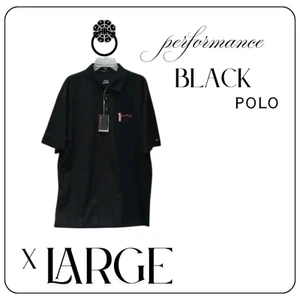 NIKE Tiger Woods performance polo MENS xLARGE black stretch CLA-USA 256442 golf - Picture 1 of 11