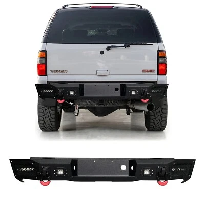 For 2000-2006 GMC Yukon XL 1500 2500 Rear Bumper with LED light & D-Ring - Изображение 1 из 4