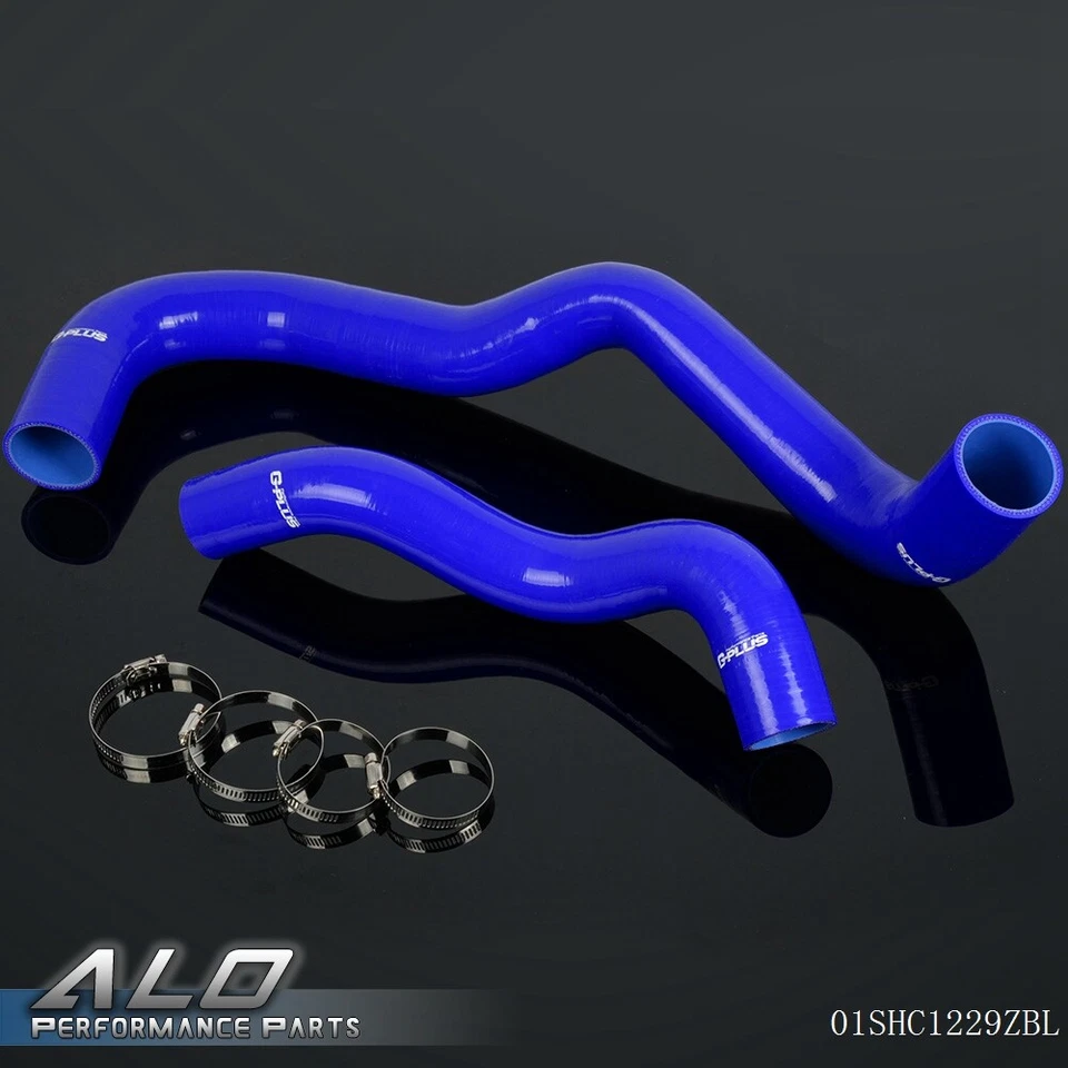 Ajuste para 03-04 F250/F350/F450/F550 6,0 L Silicona Radiador Manguera + Kit de Abrazaderas Azul Foto 1 de 4