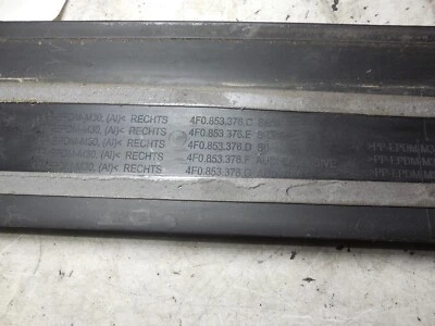 AUDI S6 A6 2007 interior derecho trasero protector contra rasguños placa de alféizar moldura entrada 4F0853376 Foto 1 de 4