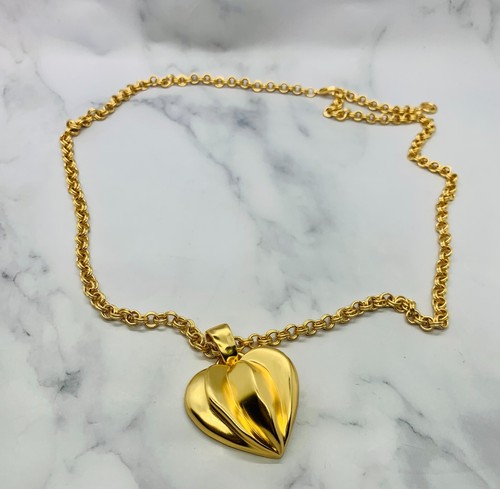 Collana con ciondolo cuore vintage originale GIVENCHY usata LC4560