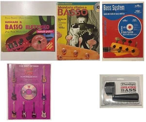 Basso elettrico - Metodi e libri Stock Lotto + Dunlop String Winder - Foto 1 di 8