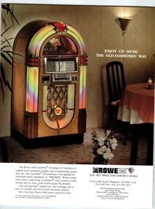 Laserstar Nostalgia CD Jukebox FLYER Rowe 1994 Unused Original Phonograph Art - Picture 1 of 2