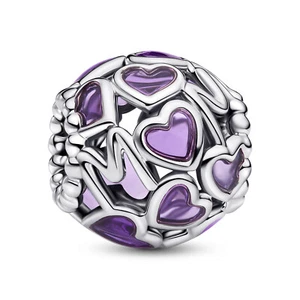 PANDORA Gioielli Charm Argento Cuori Aperti Mamma 793772C01 - Foto 1 di 4