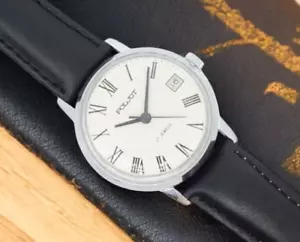Vintage Poljot 2614.2H 17 jewels mechanical soviet men's watch USSR - Picture 1 of 11