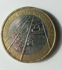 Highly Collectable 2008 Olympic Centenary £2 Coin - Picture 1 of 5