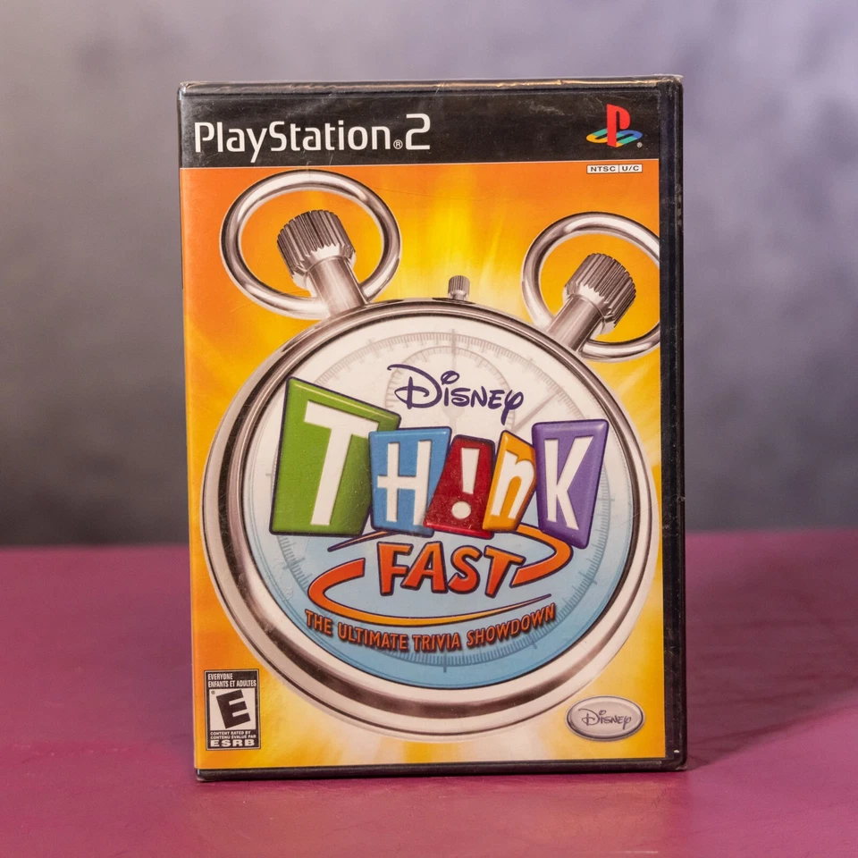 PS2 Game – Disney Think Fast – Good USA NTSC - Image 1 of 1