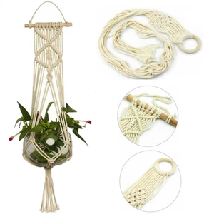 2PCS Plant Hanger Flower Pot 41'' Macrame Plant Tassels Holder Boho Home Decor - Picture 1 of 11