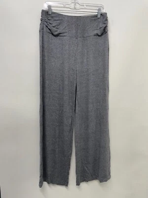 Soft Surroundings Womens M Lena Pant Gray Heather Wide Leg Full Length 2ET81 - Image 1 of 3