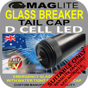 MAGLITE UPGRADE ML300L FLASHLIGHT TORCH TAIL CAP GLASS BREAKER D SIZE FACT LED
