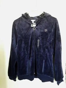 NWT Arizona Jeans Hoodie Girls Youth 20 1/2 Long Sleeve Navy Velvet NEW - Picture 1 of 3