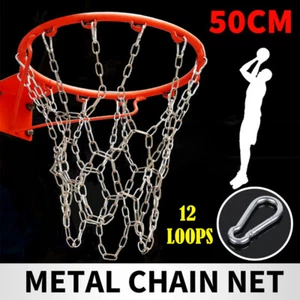 Heavy Duty Basketball Ring Metal Chain Net Official Size Rims Hoop 12 Loop AU - Picture 1 of 16