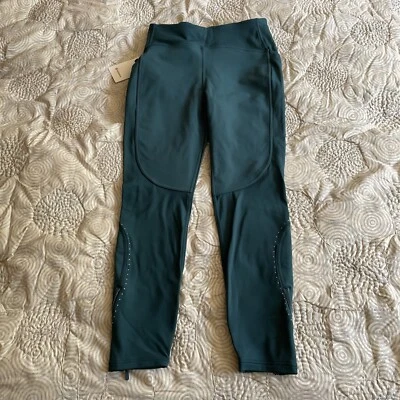 NUEVO LULULEMON Tech Fleece HR Run Tight 28" verde jaspe talla 10 Foto 1 de 4