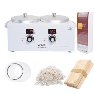 Digit Double Wax Warmer Electric Heater Hot Facial Skin Care w/ Paper+140 sticks - Picture 1 of 7