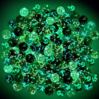 100 Pieces Colorful Glass Marbles Glow in the Dark Marbles Multi-Color Luminous 
