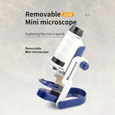 60X-120X Starter Educational Science Compound Microscope Toy Set for Kids ❤🎗🥇