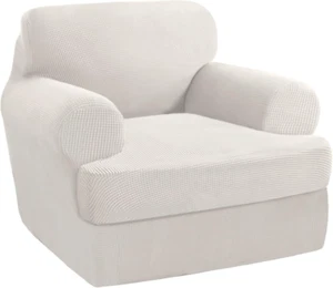 2 Pieces Armchair Slipcover Stretch Couch Covers for T Cushion Chair Slipcovers - Picture 1 of 7