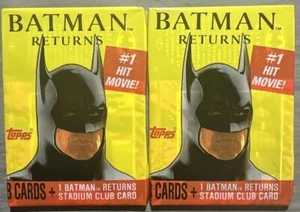 1992 Topps Batman Returns Trading Card ONE Sealed Pack From Box - Picture 1 of 2