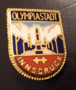 Olympia stadium travel souvenir Innsbruck Austria lapel pin souvenir - Picture 1 of 4