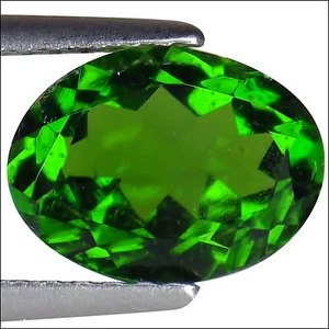 1.59 Ct Natural Chrome Diopside Gemstone Deep Green Color Oval Cut - Picture 1 of 6