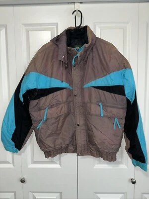 Chaqueta de nieve/esquí vintage con capucha St. John's Bay 42-44 Foto 1 de 4