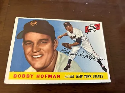 1955 Topps Bobby Hofman #17 New York Giants EX - Image 1 of 2