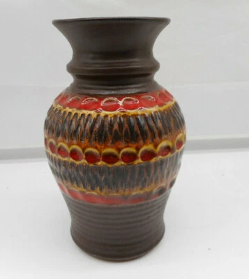 BAY Keramik Vase Ziervase „Bunte 60er“ West Germany No. 7620 - Bild 1 von 4