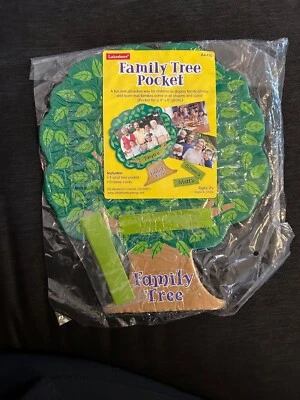 Карман Lakeshore Vinyl Family Tree (5 упаковок) с карманом для картин и 5 карточками с именами  - Изображение 1 из 2